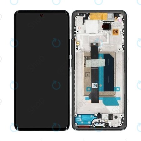 Xiaomi Redmi Note 14 Pro+ 5G 24094RAD4G - LCD Display + Touchscreen Front Glas + Rahmen (Midnight Black) - 5600190O16U00 Genuine Service Pack