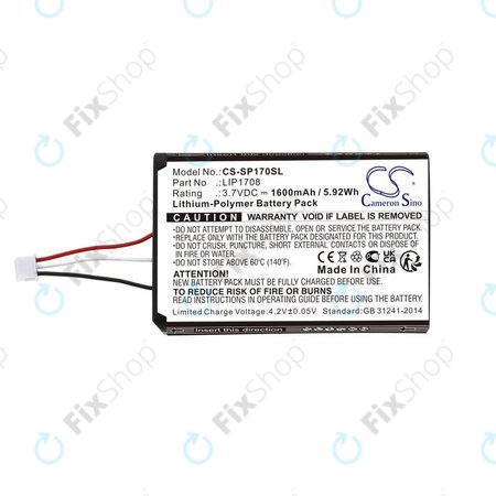 Akku batterie für Sony PS5 DualSense, 1600mAh, Li-Pol, 3.7V, LIP1708, HQ