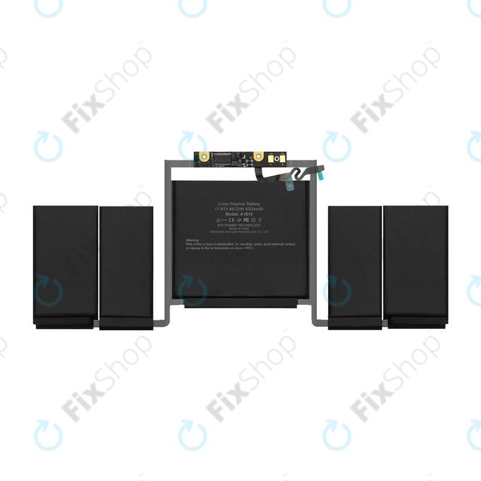 Apple MacBook Pro 13" A1706 (Early 2016 - Late 2017) - Akku Batterie A1819 4320mAh FixPremium