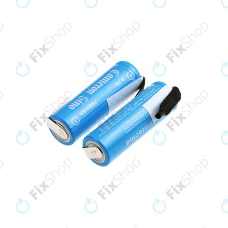 Akku batterie 14430 mit Montageplatten, 650mAh, Li-Ion, 3.7V, HQ