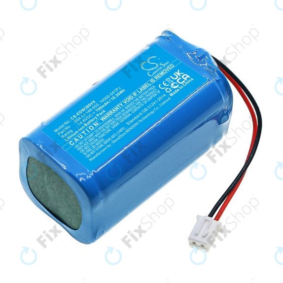Ecovacs Winbot W-series - Akku Batterie S04-LI-148-650, 14500-S41PJ Li-Ion 14.8V 700mAh HQ