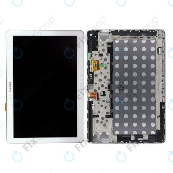 Samsung Galaxy Note Pro 12.2 P900 - LCD Display + Touchscreen Front Glas + Rahmen (White) - GH97-15510B Genuine Service Pack