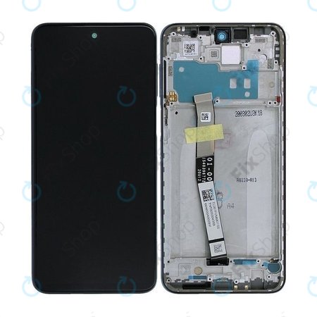 Xiaomi Redmi Note 9S - LCD Display + Touchscreen Front Glas + Rahmen (Interstellar Grey) - 560004J6A100 Genuine Service Pack
