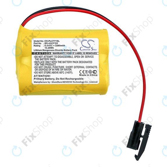 Akku batterie für GE A06b-6093-K001, 2200mAh, Li-MnO2, 6V, BR-AGCF2W, HQ