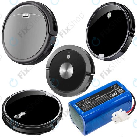 Akku batterie für Concept VR2000, Zaco A4s, A6, A8s, A9s, 2600mAh, Li-Ion, 14.8V, 501929, HQ