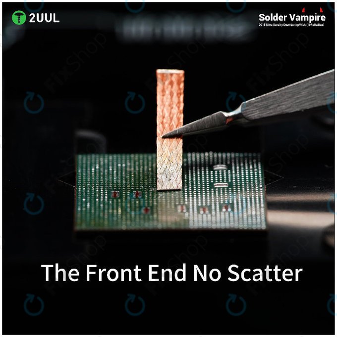 Entlötlitze, Solder Vampire, 2UUL DW16, einzeln verpackt, 10 Rollen/Box