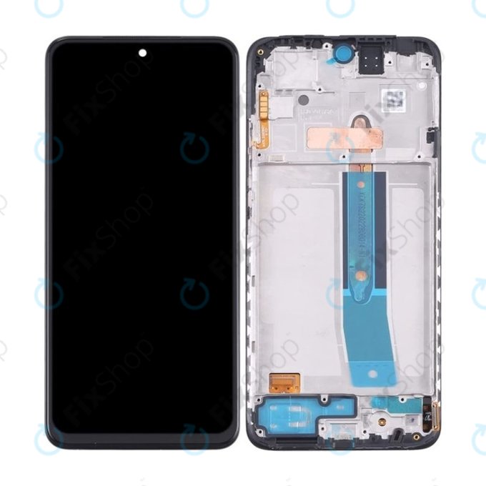 Xiaomi Redmi Note 11, 11S, Poco M4 Pro 4G - LCD Display + Touchscreen Front Glas + Rahmen (Graphite Gray) TFT