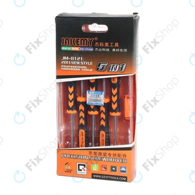 Jakemy JM-8121 - Schraubendreher Set für Apple & Samsung Geräte 5in1