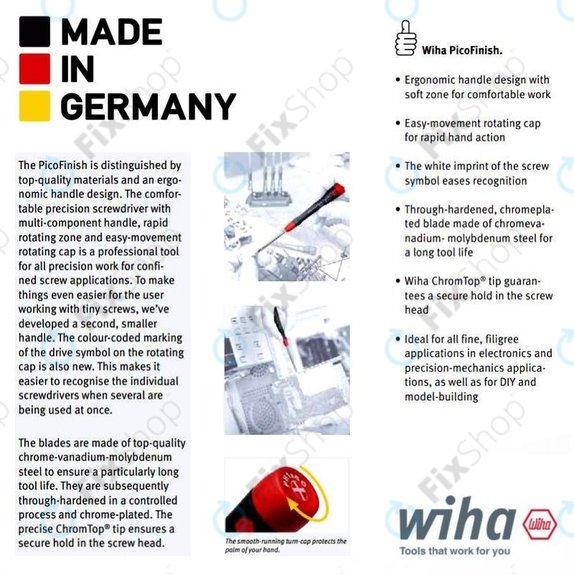 Wiha PicoFinish® 267P - Präzisionsschraubendreher - Torx T4