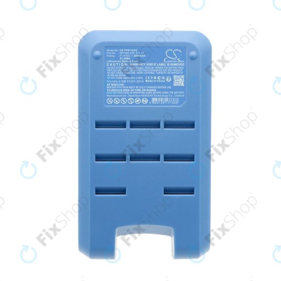 Akku batterie für Tineco Pure One S11, A11, 2000mAh, Li-Ion, 21.6V, ZB1965-20P, HQ