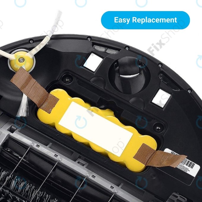 iRobot Roomba 500, 600, 700, 800, 900-series, R3, Scooba 450, Vileda 137173 - Akku Batterie 11702, GD-Roomba-500, VAC-500NMH-33 Ni-MH 14.4V 3300mAh