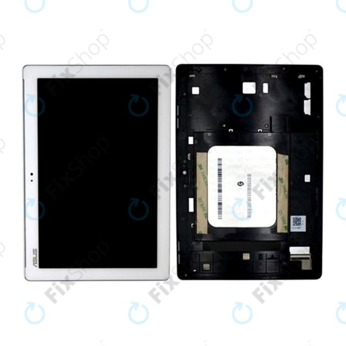 Asus ZenPad 10 Z300C, Z300CT, Z300CX, ZD300C - LCD Display + Touchscreen Front Glas + Rahmen (White)