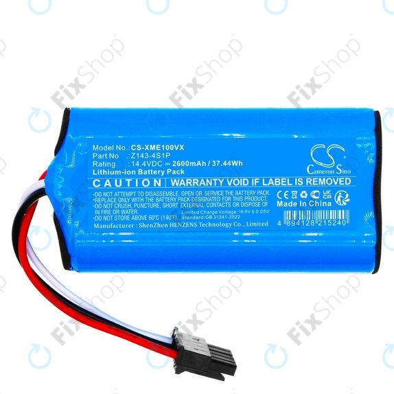 Xiaomi Robot Vacuum E5, E10, E10C - Akku Batterie Z143-4S1P 14.4V Li-Ion 2600mAh HQ