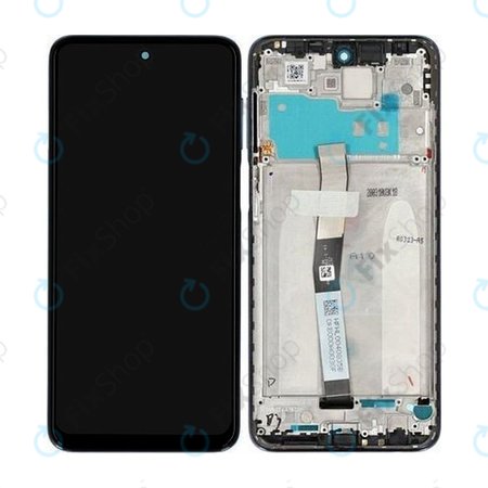 Xiaomi Redmi Note 9 Pro - LCD Display + Touchscreen Front Glas + Rahmen (Glacier White) - 560002J6B200 Genuine Service Pack