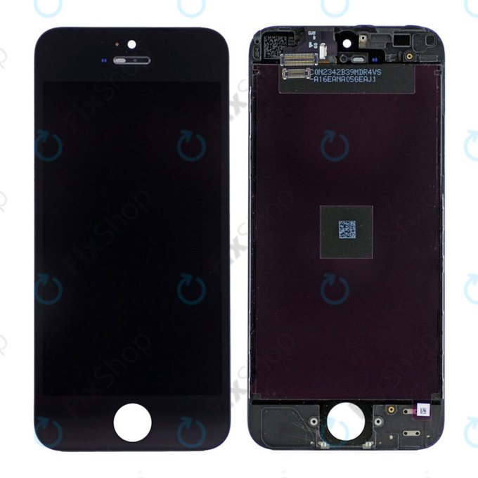 Apple iPhone 5 - LCD Display + Touchscreen Front Glas + Rahmen (Black) TFT