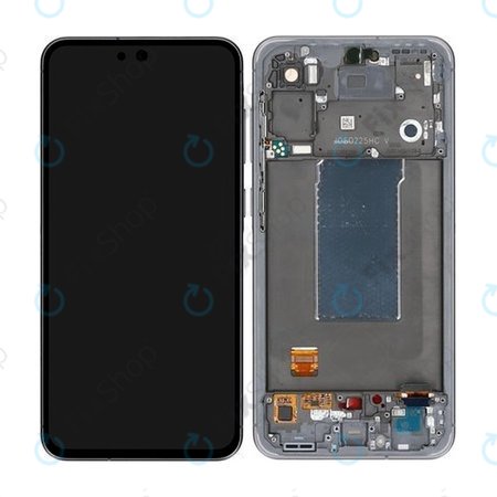 Samsung Galaxy A56 A566E - LCD Display + Touchscreen Front Glas + Rahmen (Awesome Graphite) - GH82-36829A Genuine Service Pack