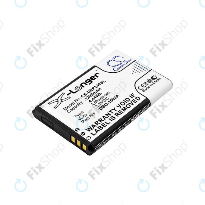 Batterie für Doro 1370, 1372, 2404, 6040, 1200mAh, Li-ion, 3.7V, DBO-1000A, HQ