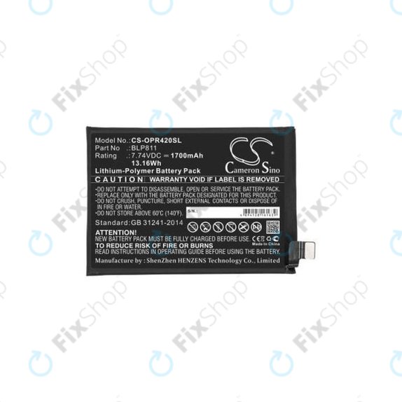 Oppo Reno 4 - Akku Batterie BLP811 1700mAh HQ