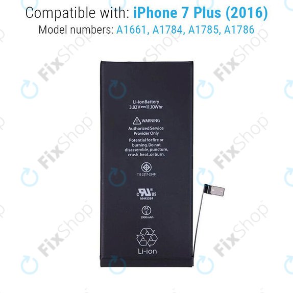 Akku Batterie für iPhone 7 Plus, 2900mAh, Service Pack
