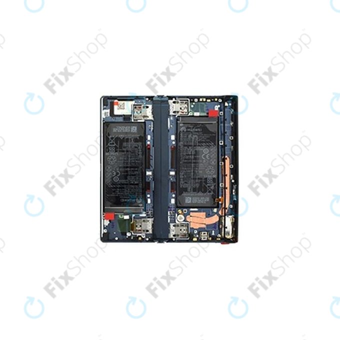 Huawei Mate XS - LCD Display + Touchscreen Front Glas + Rahmen + Akku Batterie (Interstellar Blue) - 02353LYS