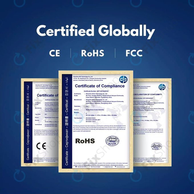 Apple iPhone 6S - LCD Display + Touchscreen Front Glas + Rahmen (White) In-Cell FixPremium