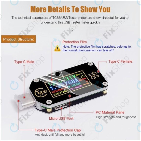 Joy-it JT-TC66C - Multifunktions-Multimeter (USB-C)
