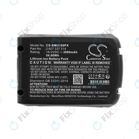 Bosch 18V - Akku Batterie 2 607 337 314 Li-Ion 18.0V 3000mAh HQ