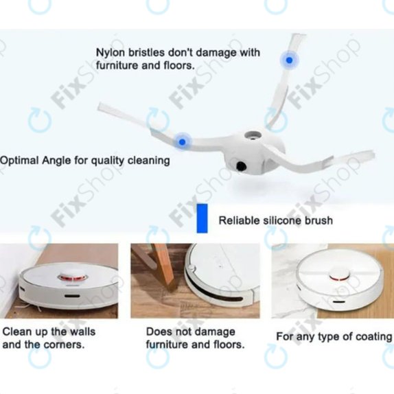 Ersatzteilset für Xiaomi Mi Robot Vacuum Mop 2 Pro, 2 Lite (1x Hauptbürste, 2x Filter, 2x Seitenbürste, 2x Wischtuch)