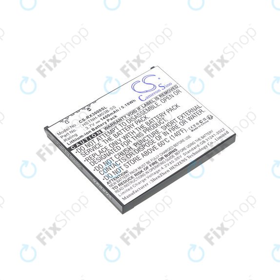 Batterie für HP Compaq iPAQ rx3000, rx3115, rx3700, hx2110, hx2790, 1400mAh, Li-Ion, 3.7V, HSTNH-M03B-SS, HQ