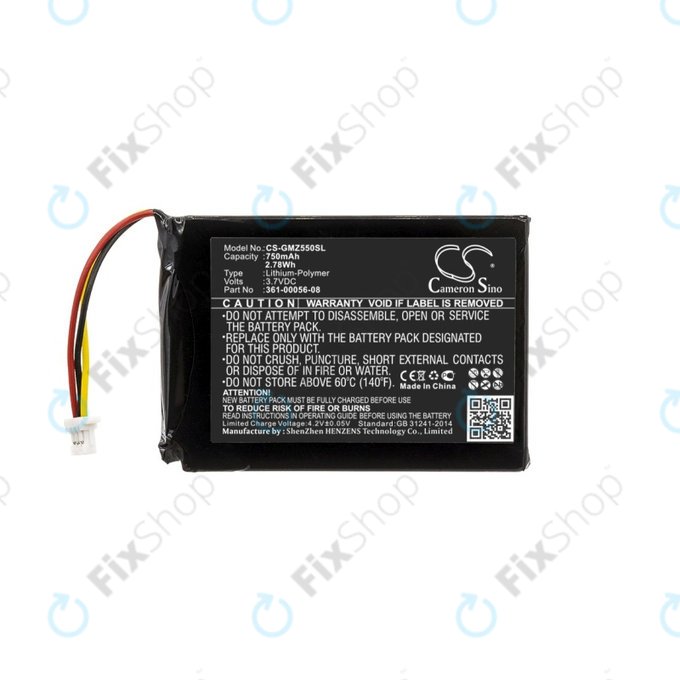 Garmin DriveSmart 5, 55, 65 - Akku Batterie 361-00056-08 750mAh HQ