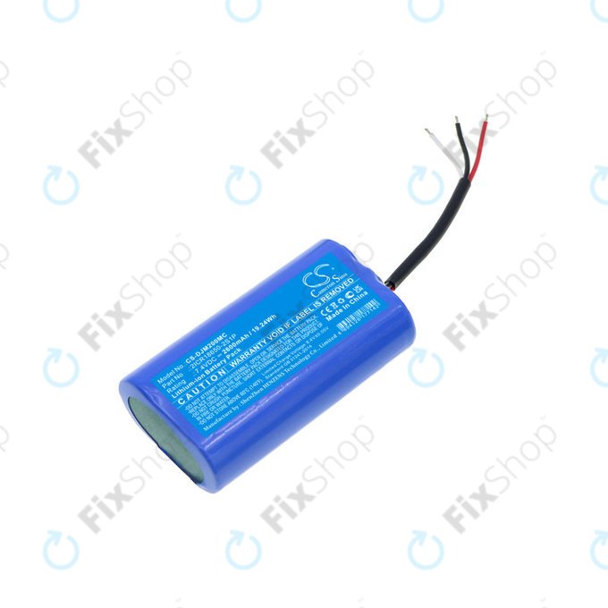 Batterie für DJI Mobile 3, 4, Osmo Mobile 2, Mobile 3, Mobile 4, 2600mAh, Li-Ion, 7.4V, 2ICR18650-2S1P, HQ