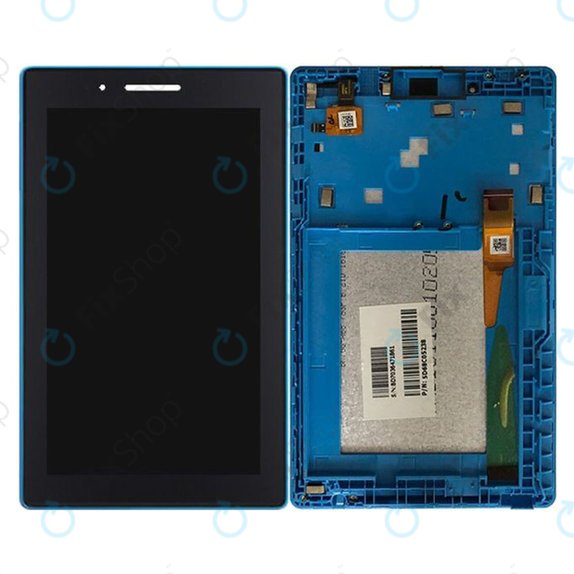 Lenovo TAB 3 TB3-710F - LCD Display + Touchscreen Front Glas + Rahmen (Blue) TFT