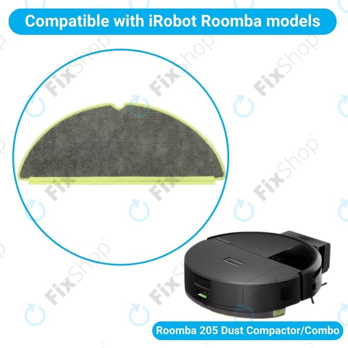 Wischtuch, 2 Stk. für iRobot Roomba 205 Dust Compactor, Dust Compactor Combo
