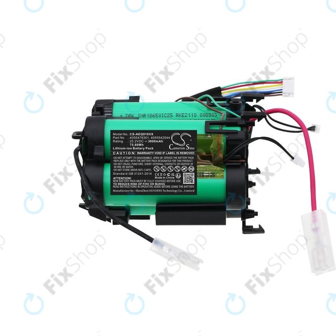 Batterie für Electrolux PQ91-ALRGY, PQ91-ANIMA, AEG QX 9, 3000mAh, Li-ion, 25.2V, 4055478301, HQ