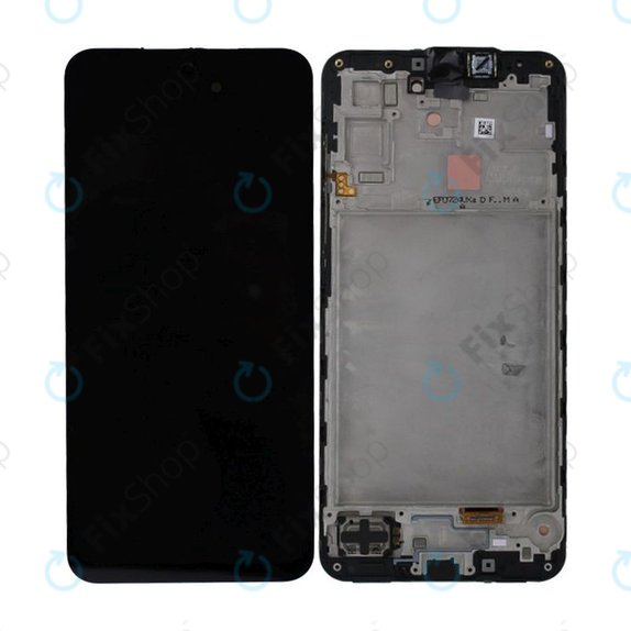 Samsung Galaxy A17 A176B - LCD Display + Touchscreen Front Glas + Rahmen (Black) - GH82-38045A Genuine Service Pack