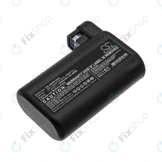 AEG RX-series, Electrolux E, P-series - Akku Batterie S91-0400410-SU2, OSBP72LI, OSBP72LI25 Li-Ion 7.2V 3400mAh HQ