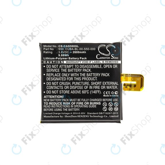 Caterpillar CAT S50 - Akku Batterie CUBA-BL-00-S50-000 2600mAh HQ