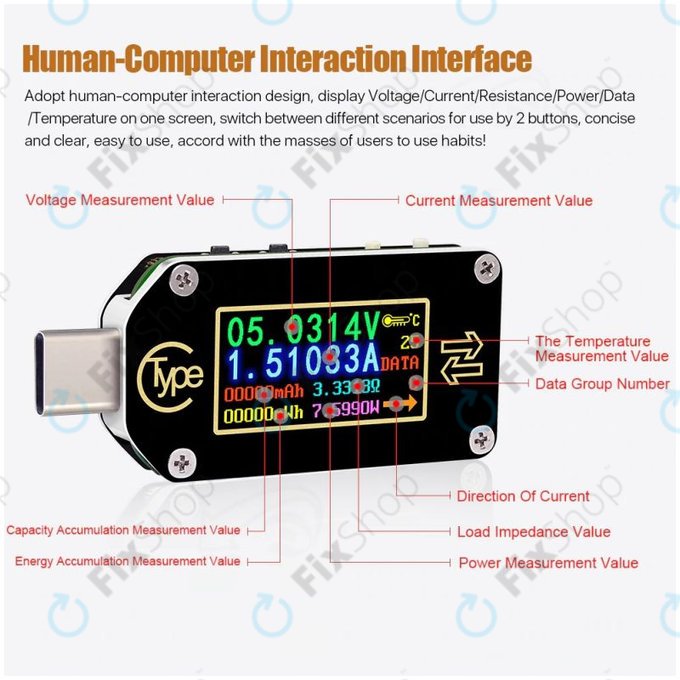 Joy-it JT-TC66C - Multifunktions-Multimeter (USB-C)
