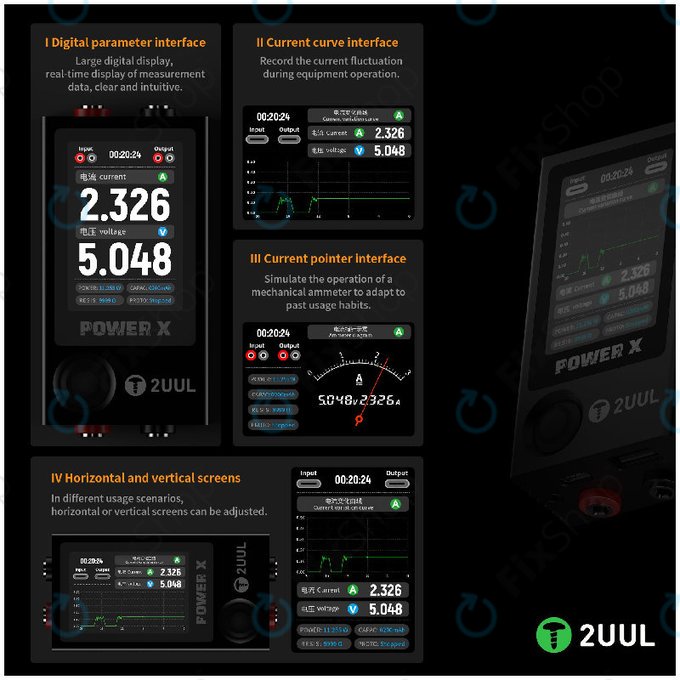 USB-Multimeter (Spannungs- und Strommesser), 2UUL PW11