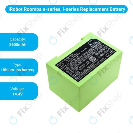iRobot Roomba e-series, i-series - Akku Batterie ABL-D1, 4624864, ABL-D2 Li-Ion 14.4V 2600mAh HQ