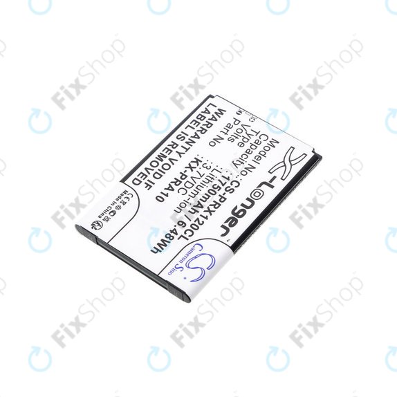 Batterie für Panasonic KX-PRX110, 120, 150, 1750mAh, Li-Ion, 3.7V, KX-PRA10, HQ