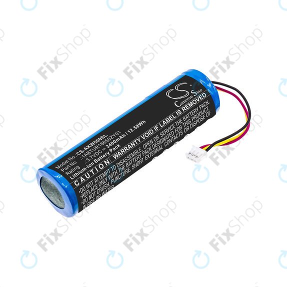 Batterie für Akai 5000 Solo, Ewi 5000, 3400mAh, Li-Ion, 3.7V, 1ABTUR18650ZY01, HQ