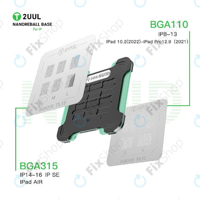 Magnetische NAND Reballing-Station, doppelseitig, 2UUL BH16