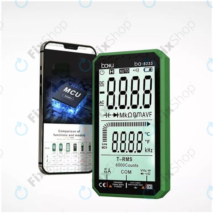 Baku BA-8233 - Professionelles Digitalmultimeter mit Touchscreen