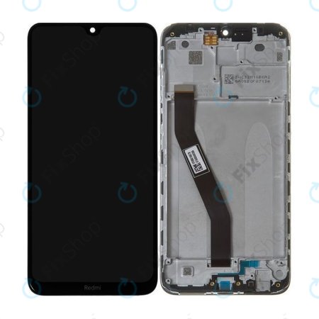 Xiaomi Redmi 8, Redmi 8A - LCD Display + Touchscreen Front Glas + Rahmen (Onyx Black) - 5600040C3I00 Genuine Service Pack