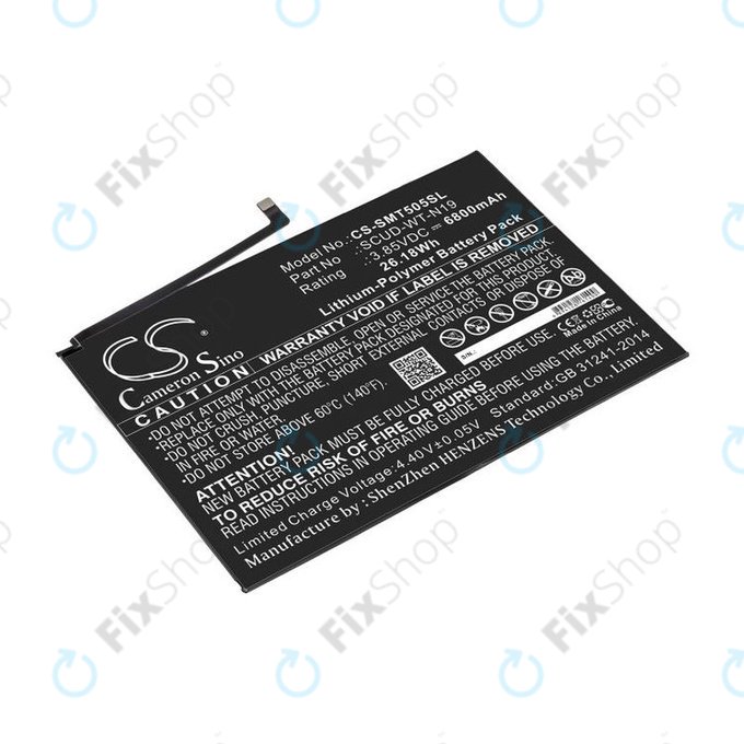Akku batterie für Samsung Galaxy Tab A7, 6800mAh, Li-Pol, 3.85V, SCUD-WT-N19, HQ