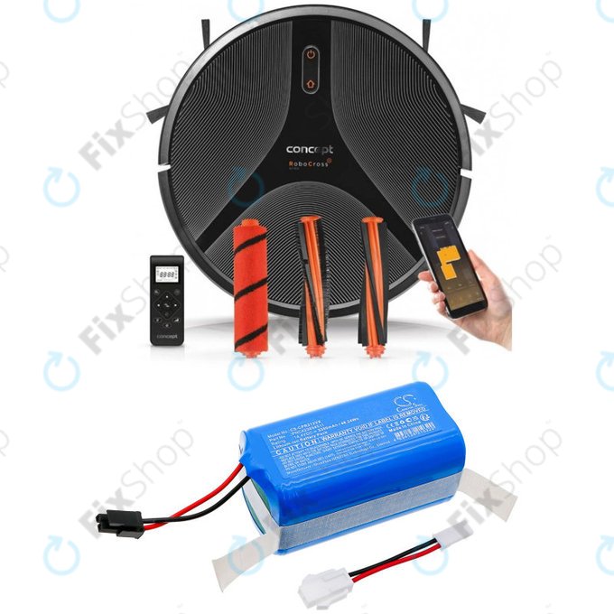 Batterie für Concept VR2020, VR2110, VR3105, 3350mAh, Li-Ion, 14.4V, PNC423894511, HQ