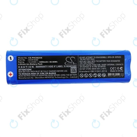 Philips SmartPro Active - Akku Batterie 4ICR19/65 Li-Ion 14.4V 3400mAh HQ