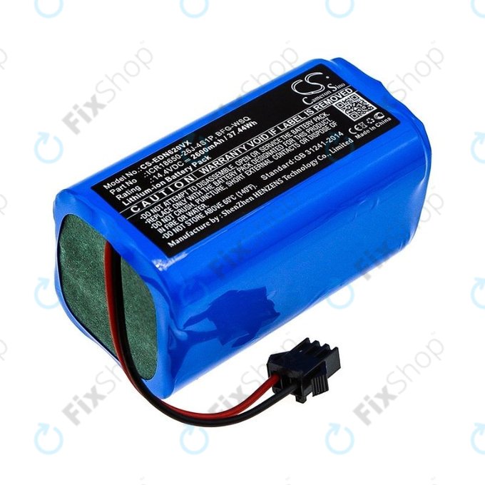 Ecovacs Deebot N79, N79S, Eufy RoboVac-series, Proscenic 850-series - Akku Batterie BFG-WSQ, ICR18650-26J-4S1P, UR18650ZY-4S1P-AAM Li-Ion 14.4V 2600mAh HQ