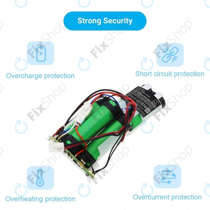 Philips PowerPro Duo, Aqua, Daily Duo - Akku Batterie 69-2008-009-223 Li-Ion 18V 2000mAh HQ